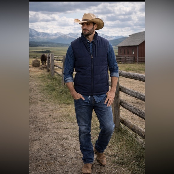 Weatherproof Other - Weatherproof Vintage Men's Reversible Navy Vest size M.